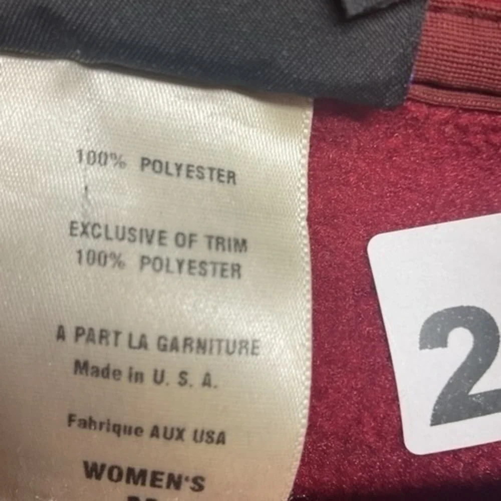 Patagonia Synchilla Raspberry FullZip MockNeck Fleece Jacket Sweater Women M USA